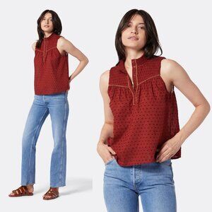 NWT New $158 Joie Joesa Sleeveless Cotton Top Size L